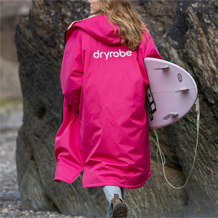 2024 Dryrobe Advance Cambiador De Manga Larga Robe V3 DALSV3 - Pink / Gris Claro